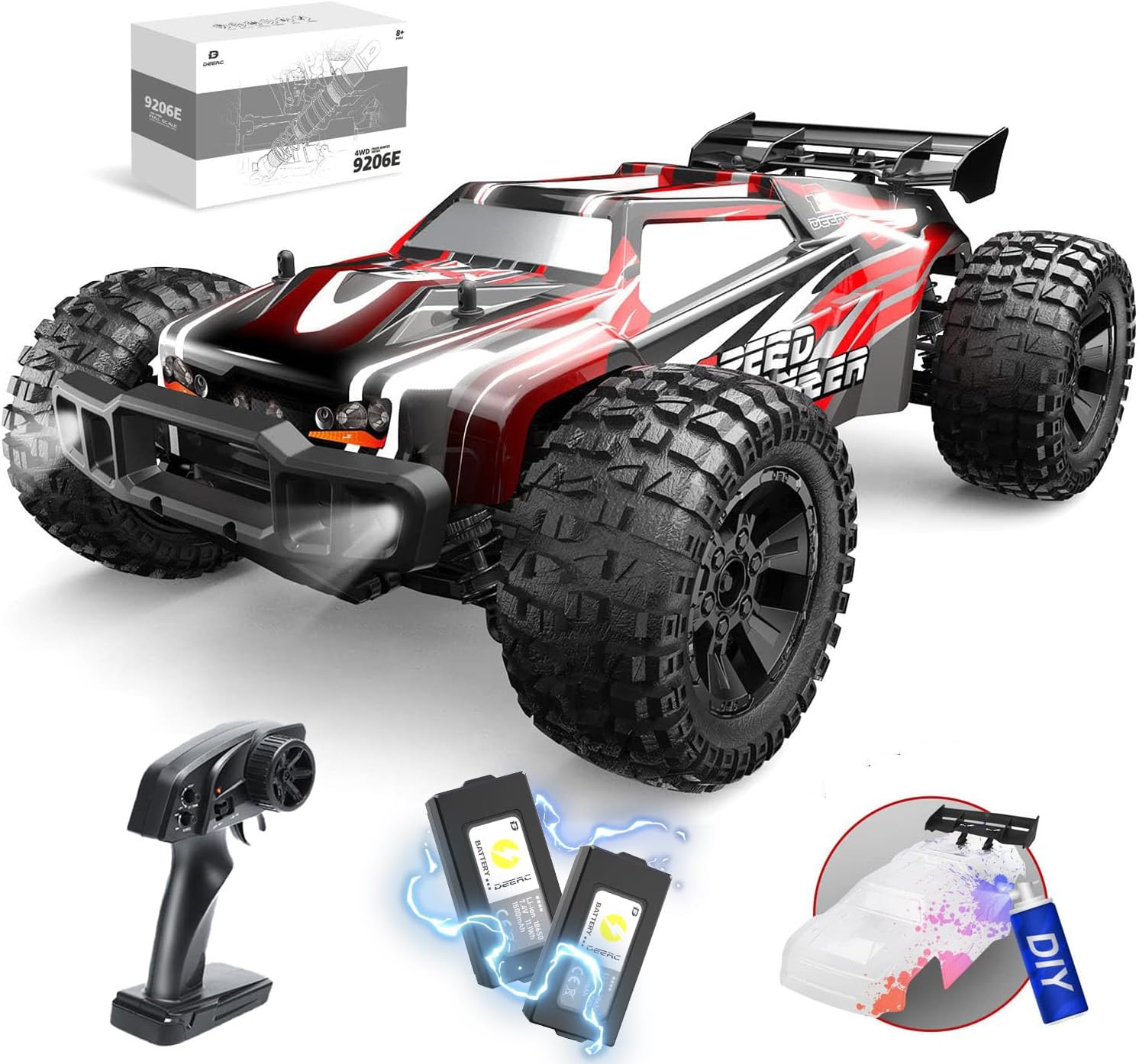 Rc Hobby Grade Monster Truck - Coche RC grande a escala 1:10