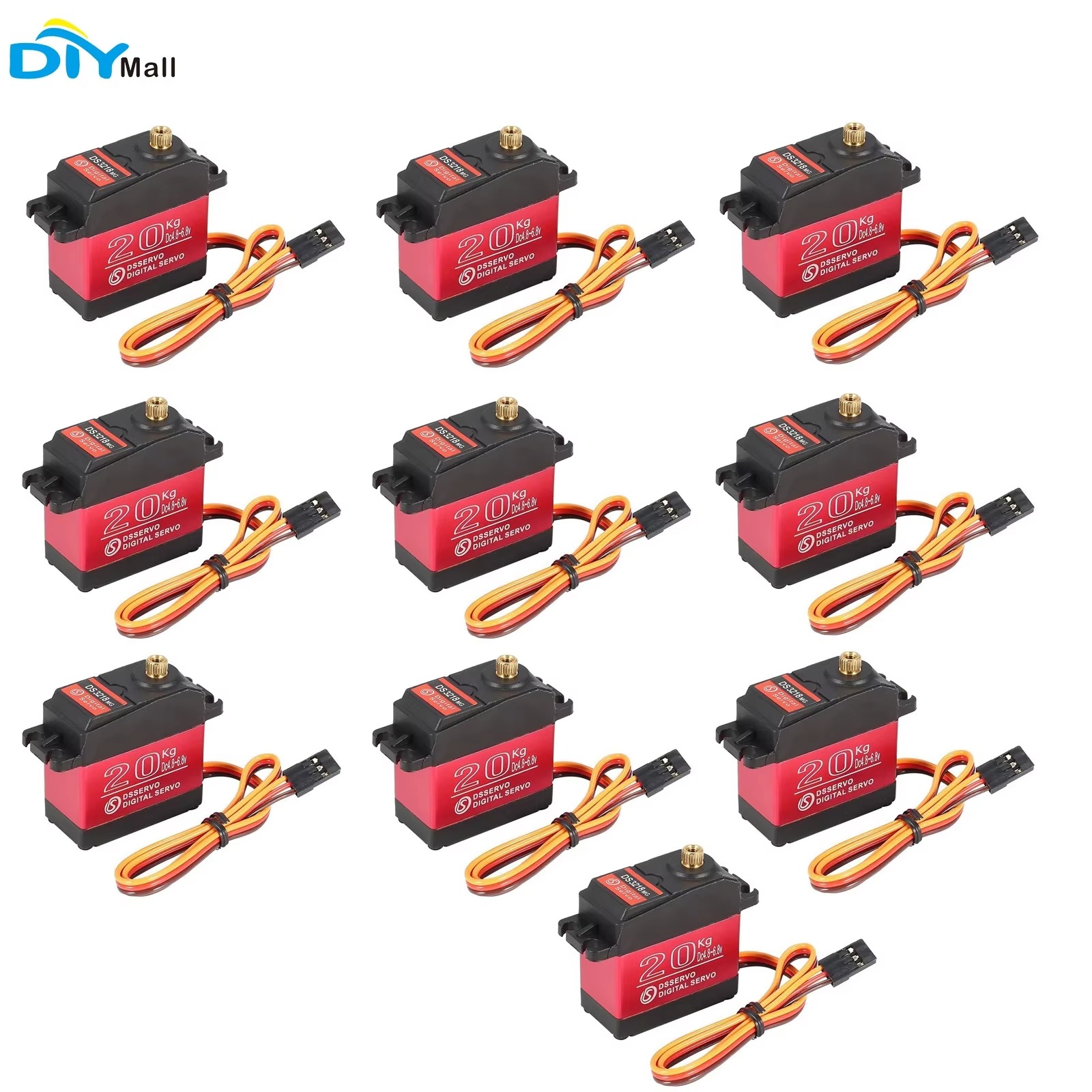 Rc Hobby Shops - 10PCS DS3218 Servo Digital de 20KG