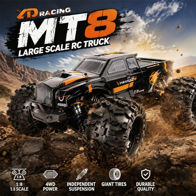 Nuevo ZD Racing MT8 RC Monster - Rc Hobby Grade Monster Truck reseña y precio