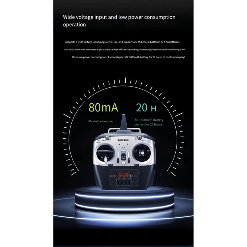 Radiolink T8FB Transmisor de 8 - Receiver Sbus 8Ch reseña y precio