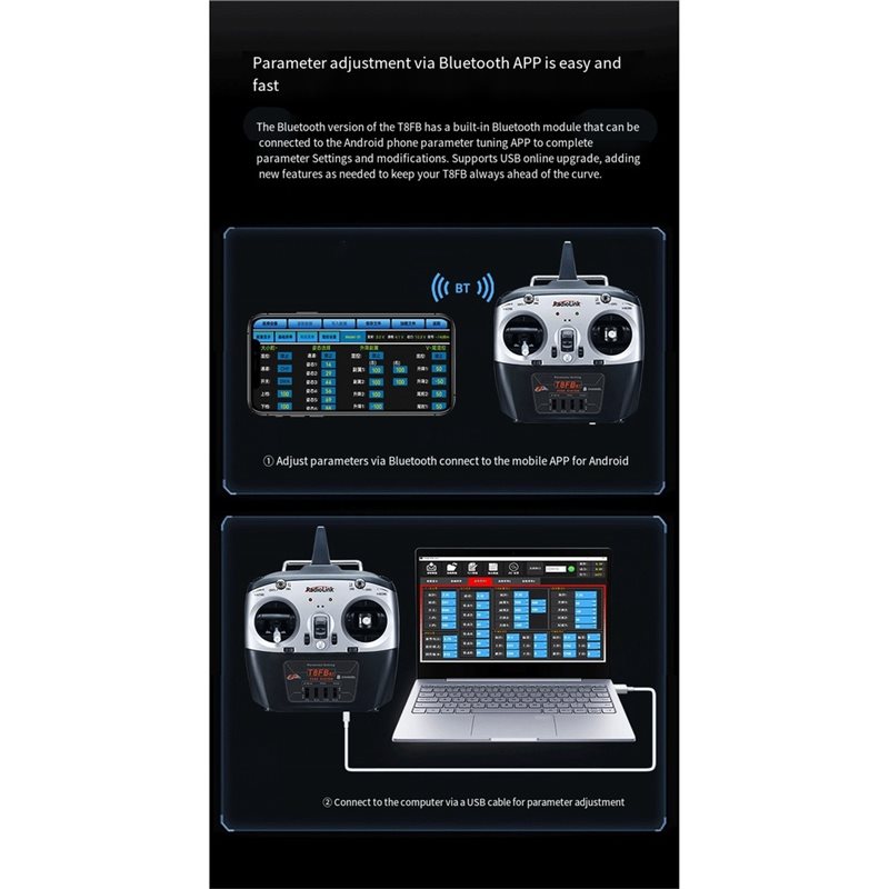 Radiolink T8FB Transmisor de 8 - Receiver Sbus 8Ch reseña y precio