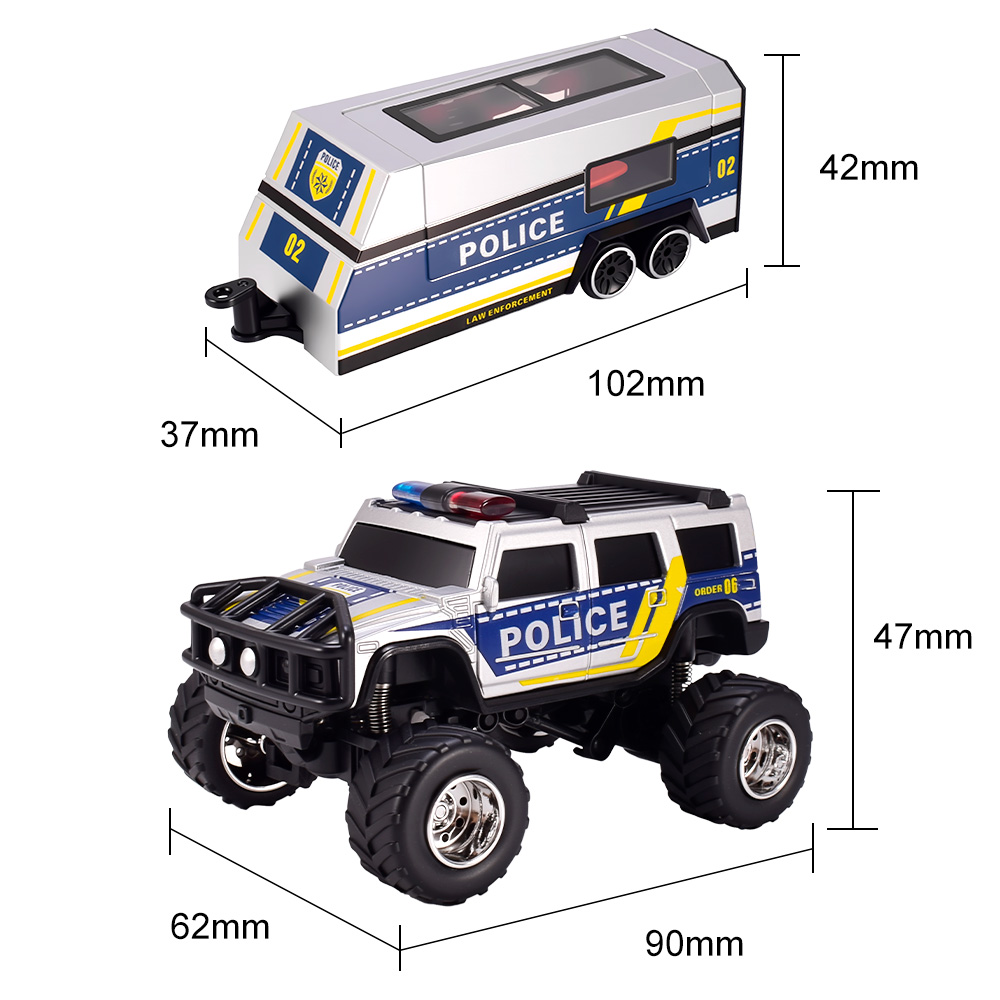 9imod RC Coche de Policía 2.4G - Rc Hobby Grade Truck reseña y precio