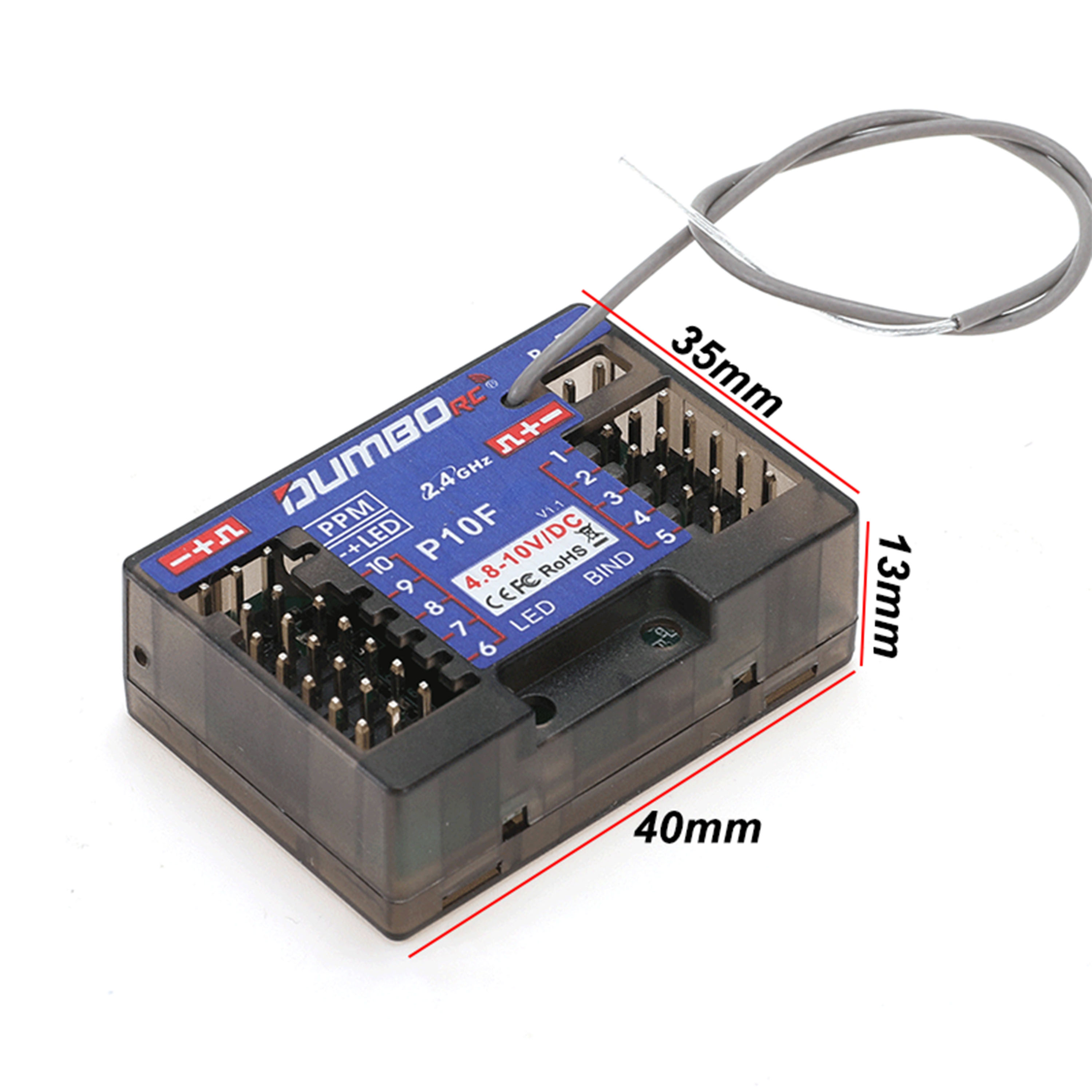 DUMBORC P10F P10FG 10CH 2,4 GH - Rc Hobby Shops reseña y precio
