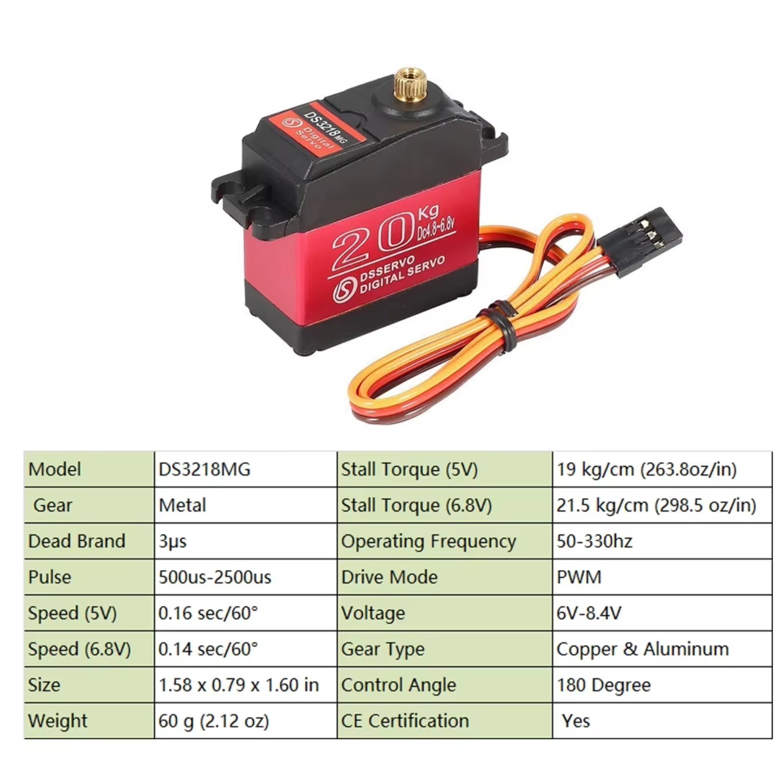 10PCS DS3218 Servo Digital de  - Rc Hobby Shops reseña y precio