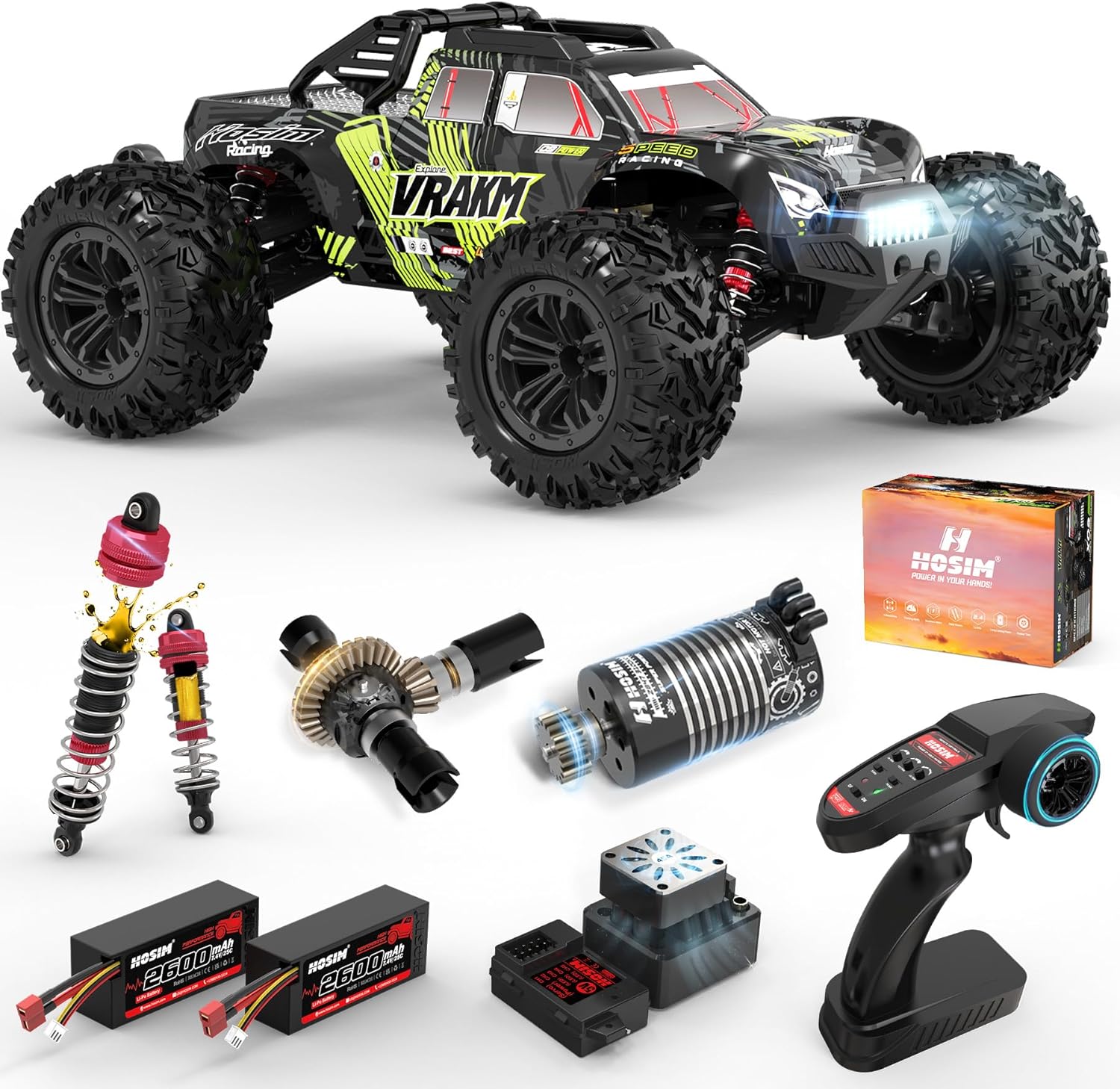 Coche RC sin Escobillas para A - Rc Hobby Grade Monster Truck reseña y precio